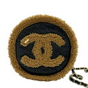 【中古】 CHANEL シャネル BOAR CHAIN SHOULDERBAG ボアチェーンショルダー ショルダーバッグ 28番台(2019年) ブラック/ブラウン ボア/レザー 中古 USED バッグ(4)