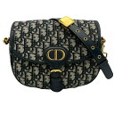 【中古】 Christian Dior クリスチャン ディオール BOBBY MEDIUM ボビー ショルダーバッグ 2020年 ネイビー キャンバス/レザー 中古 USED バッグ(4)