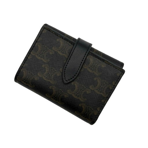 【中古】 CELINE セリーヌ WALLET 三つ折り財布 小物 ブラウン/ブラック トリオンキャンバス×ラムスキン 中古 BROWN×BLACK CANVAS×LAMBSKIN 【中古】 CELINE セリーヌ WALLET 三つ折り財布 小物 ブラウン/ブラック トリオンキャンバス×ラムスキン 中古 BROWN×BLACK CANVAS×LAMBSKIN