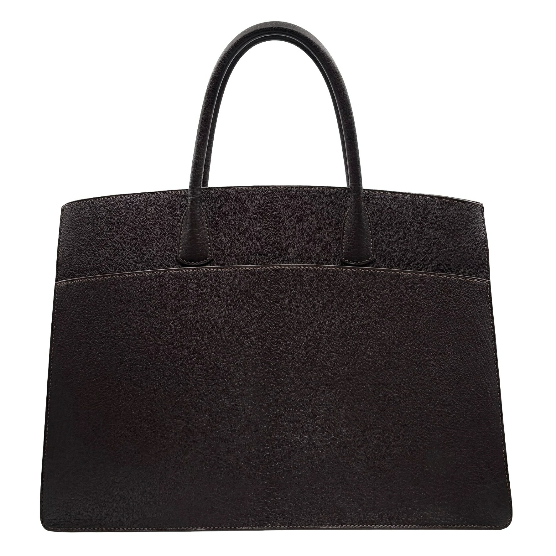 【中古】 Hermes エルメス WHITE BUS GM ホワイトバス GM トートバッグ □E(2001年) ブラウン系 シェー..