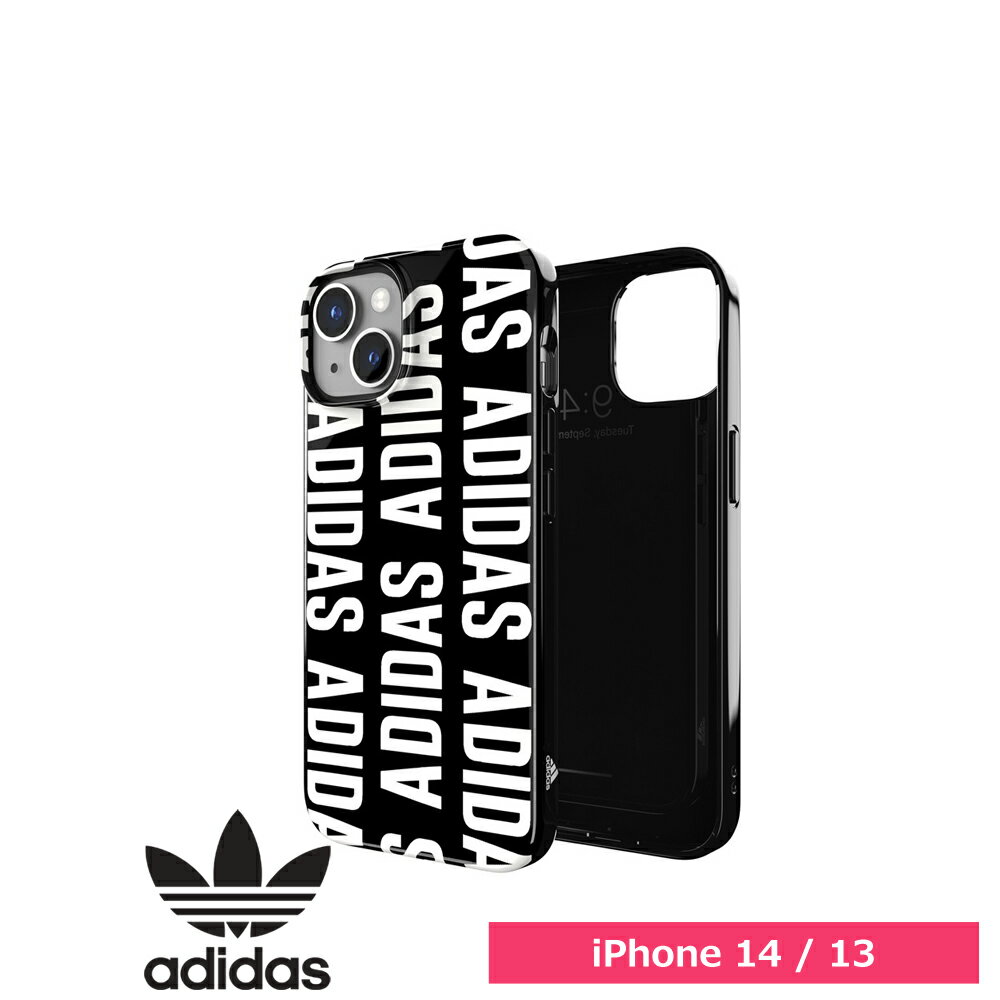 【対象商品】スマホケース 携帯ケース iphone14/53 ケース Adidas アディダス ブラック SP Snap Case Logo FW22 アイフォン アイホン 携帯カバー おしゃれ 可愛い かわいい