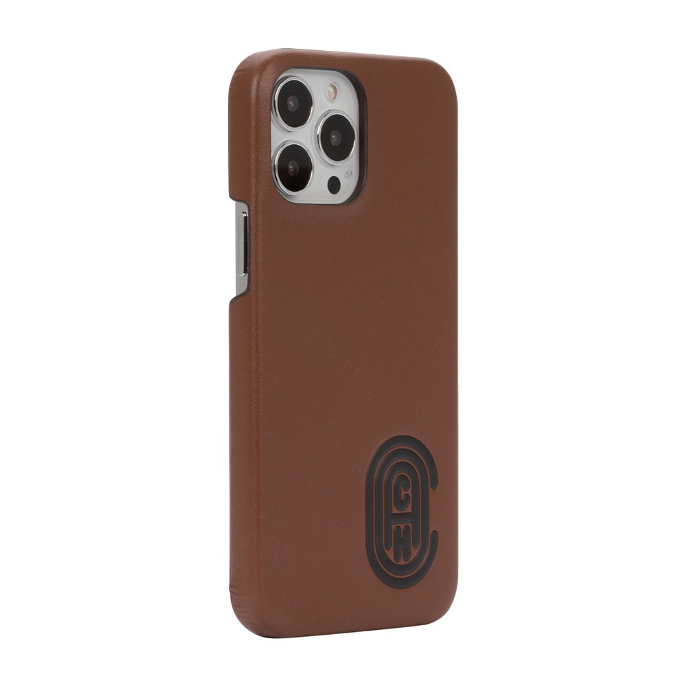 COACH コーチ スマホケース ハード ケース iPhone13ProMax 本革 レザー Coach柄 ブラウン 2021 Coach Leather Slim Wrap Case Retro C Sports S