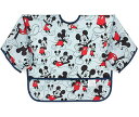 バンキンス Sleeved Bib Mikey Blue(ブルー）【SUV-DMK98】6～24カ月 長袖エプロン Disney baby 離乳食準備 お食事エプロン 洗濯機可能 防水 簡単装着