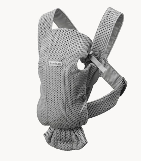 ベビービョルン ベビーキャリア MINI Air グレー【021018】【日本正規品保証付】出産準備 出産祝い 新生児から 抱っこひも 子守帯 メッシュ 通気性 パパ ママ お出かけ おうちで