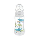 ヌーク プレミアムチョイスほ乳びん 温度センサー付(PP製)300ml(0-6カ月)ワニ【FDNK10741075】出産準備 新生児〜 おうちで お出かけ