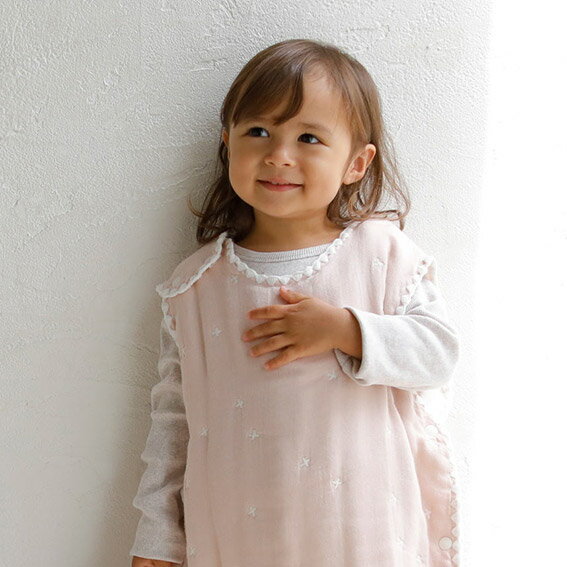 フィセル ディモワ ふくふくガーゼ（6重ガーゼ）スリーパー（ベビーサイズ）パウダーブルー【21251005】日本製 出産準備 出産祝い 寝冷え防止 おむつ替え 吸水性 保温性 通年 ギフト 3