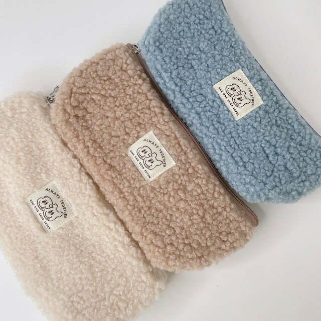 ＜送料込み＞[1107] 秋冬限定!! イルイルゴンチル ゴンチル ボア ペンケース 全3色...