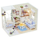 【P5倍!!】最短当日出荷◆1/24 ドールハウス ミニチュア DIY 手作りキットセット 子猫日記 猫 ねこ かわいい インテリア おしゃれ | LEDライト+アクリルケース