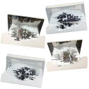 【P10倍&2点以上8%OFF!!】メッセージ カード バースデー グリーディング 鏡面 立体 影絵 切り絵 シルエット 雪 結晶 ホワイト (ペガサス/トナカ...