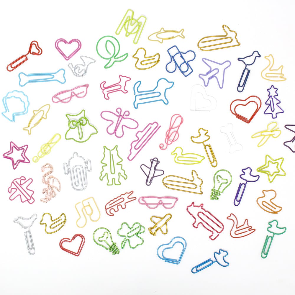 【P5倍!!】最短当日出荷◆クリップ アソート 30g (30 〜40個)/アニマル 動物 モチーフ しおり ゼムクリップ 可愛い カラフル プラスチックケース...