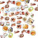 【P10倍&2点以上8%OFF!!】シール フレークシール | 本物 そっくり ! 美味しそう 食べ物 グルメ | おにぎり かつ丼 お寿司 タイ焼き | 水彩...