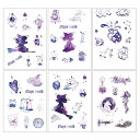 【P5倍&2点以上350円OFF!!】最短当日出荷◆シール シート 和紙シリーズ | ペガサス 女の子 ガール 天秤 魔法 マジック 星 | 6枚セット