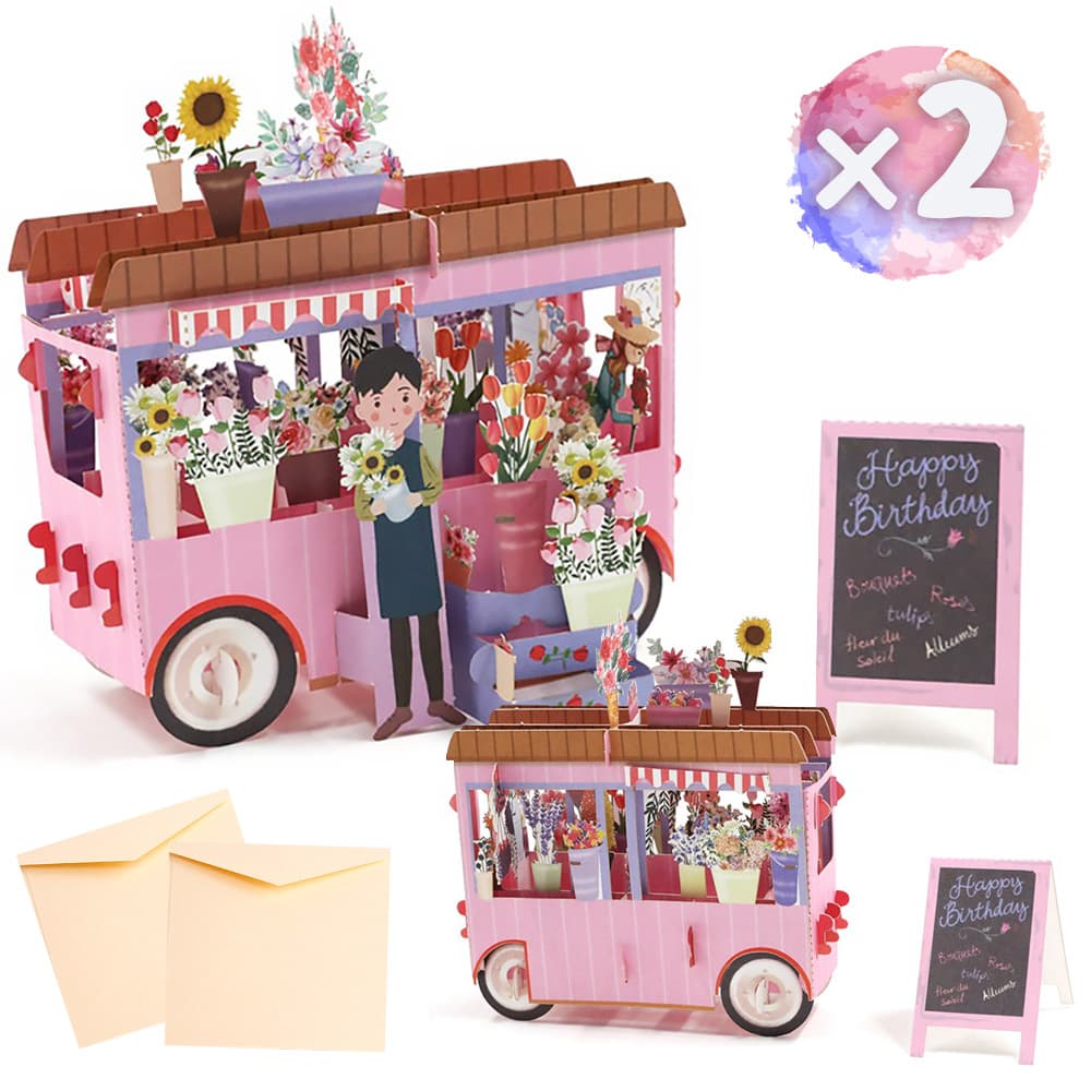 【P5倍!!】最短当日出荷◆メッセージ カード バースデー グリーディング | 360度 飛び出す 切り絵 芸術 綺麗 立体 3D ピンク | アンティーク な...