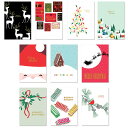 【P10倍&2点以上8%OFF!!】クリスマスカード メッセージカード クリスマス トナカイ ツリー サンタ プレゼント | 柄 おしゃれ 箔押し 大容量 (カ...