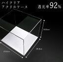 【P10倍&2点以上350円OFF!!】アクリルケース クリアケース 保管 防塵 ほこりよけ 展示 ワンタッチ | 幅23.5×奥行19.6×高さ20.5cm | フィギュア 作品 ドールハウス ミニチュア ( アクリルケース )