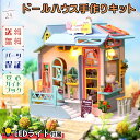 【P5倍&2点以上8%OFF!!】ドールハウス ミニチュア 手作りキットセット 1/24 メルヘン 童話 乙女 ブルー カラフル 花 フラワー 猫 アニマル ラ...
