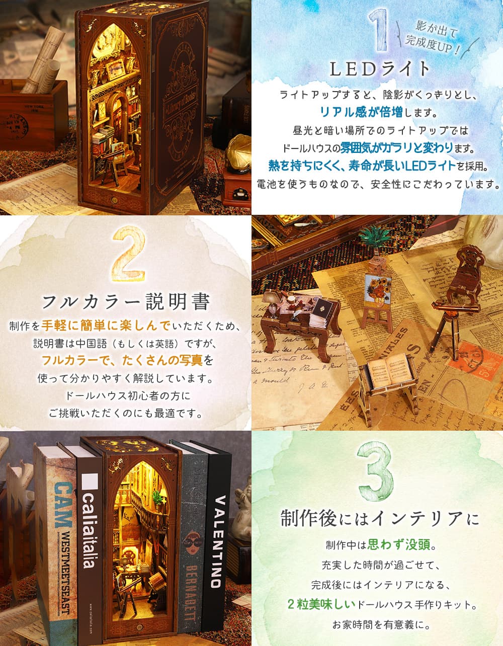 ��û�����в٢��ɡ���ϥ��� �ߥ˥��奢 ���ꥭ�åȥ��å� �ܷ� �֥å� �ڡ��ѡ�����ե� ��ñ ��Ω�� �ڱѸ�������� �饤�֥�꡼ �֥å������ ����ƥꥢ ���� ���饷���� ��ȥ� �ꥢ�� LED�饤�� (�ʹ����󥵡�)+���르����