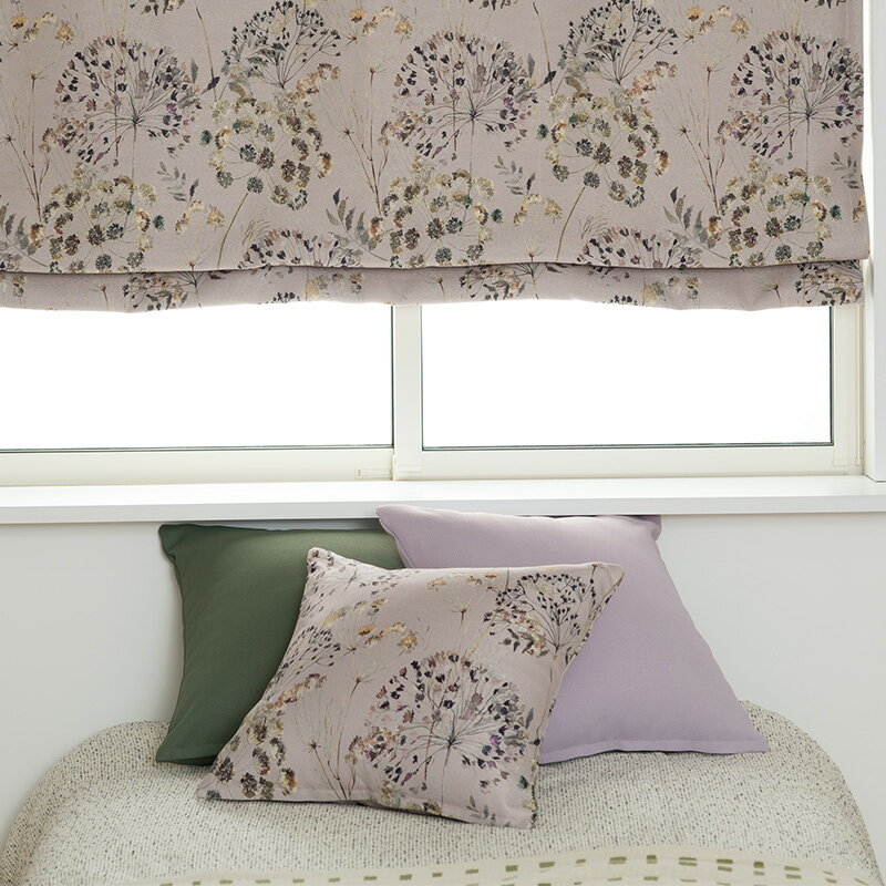 クッションカバー おしゃれ 45cm×45cm 【YS7005】 オルレア [1枚] 花柄 小花 水彩画 ナチュラル モダン 和室 ピンク アイボリー CSZ [2]