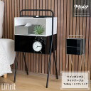 収納 サイドテーブル 北欧モダン 家具 ツインボックスサイドテーブル 北欧 リビング収納 持ち手付き スリム コンパクト おしゃれ ブラック モノトーン Tvilling トゥヴィリング CSZ