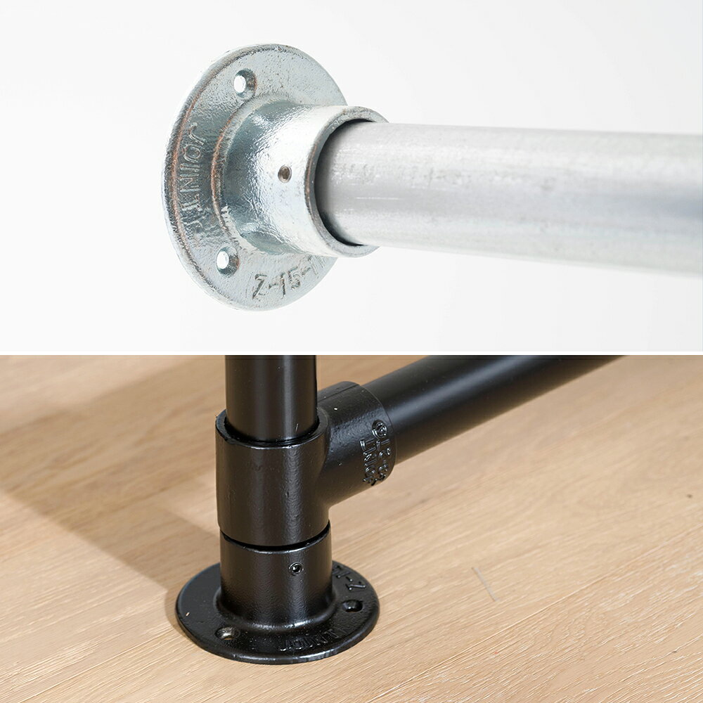 [マラソン限定クーポン配布] 単管パイプ用 ジョイント金具 無塗装 シルバー パイプジョイント Φ48.6mm 屋外対応タイプ 丸型ベース基礎 パーツ パイプ DIY 足場 鋼管 丈夫 ジョイント パーツ ジョイコ H-N-0 mois-10171736 カーテン・インテリア MOIS サンプル画像3