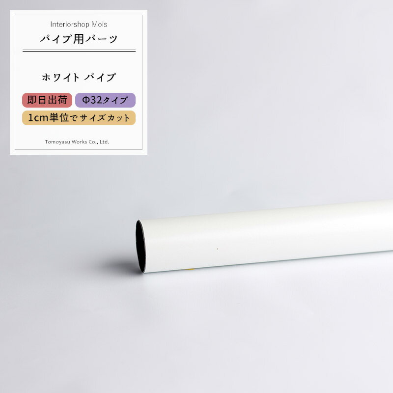 《即日出荷》 パイプ ホワイトパイプ/32mm［151cm〜200cm 切売 1cm単位でオーダー可能 カット賃無料 ］DIY 手摺 手すり タオル掛け 物干し竿 ハンガーパイプ 棚 パイプインテリア 屋外