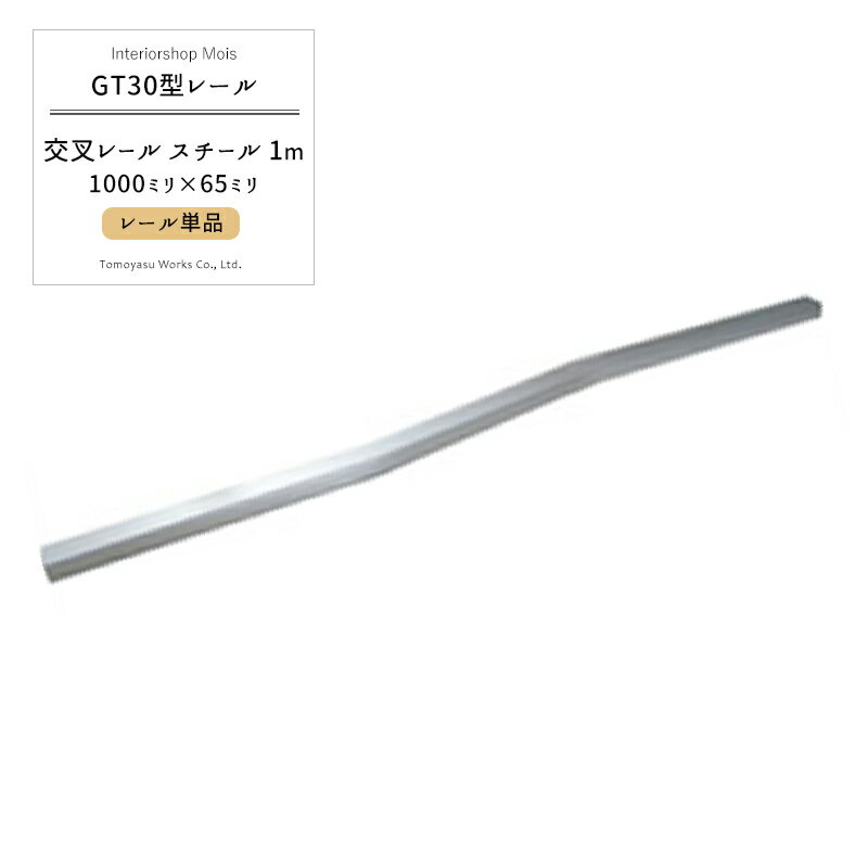 樂天商城 - 大型レール 大型カーテンレール 業務用 工場 店舗 施設 GT30型専用 スチール 交叉レール 1m 〈レールのみ 他部材別売〉【TT12L07-SL】 JQ