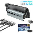 【☆ 500円クーポン有 4/30迄】 【最新6in1】Steam Deck ドック チームデッキドック スタンド HDMI2.0 4K 60Hzディスプレイ輸出 3USB3.0 60W USB-C充電ポート テレビ モニター ハンドル マウス キーボード スチームデッキアクセサリ SWITCH タブレットにも対応 rog ally