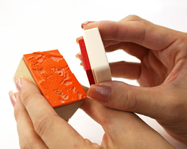 ちっちゃ印です。「梅-D」和風　かわいい　おしゃれ　クリスマス　年賀状【ネコポス/メール便可能】