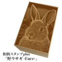 ＊ちょっと大きい和柄スタンプplus(プラス)「野ウサギ-Face-」和風　かわいい　おしゃれ【ネコポス/メール便可能】