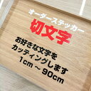 切文字 ステッカー オーダー カッティング オリジナル 【仕上寸法 A4サイズ以下_ ゆうパケット便対応可】 切文字/シール