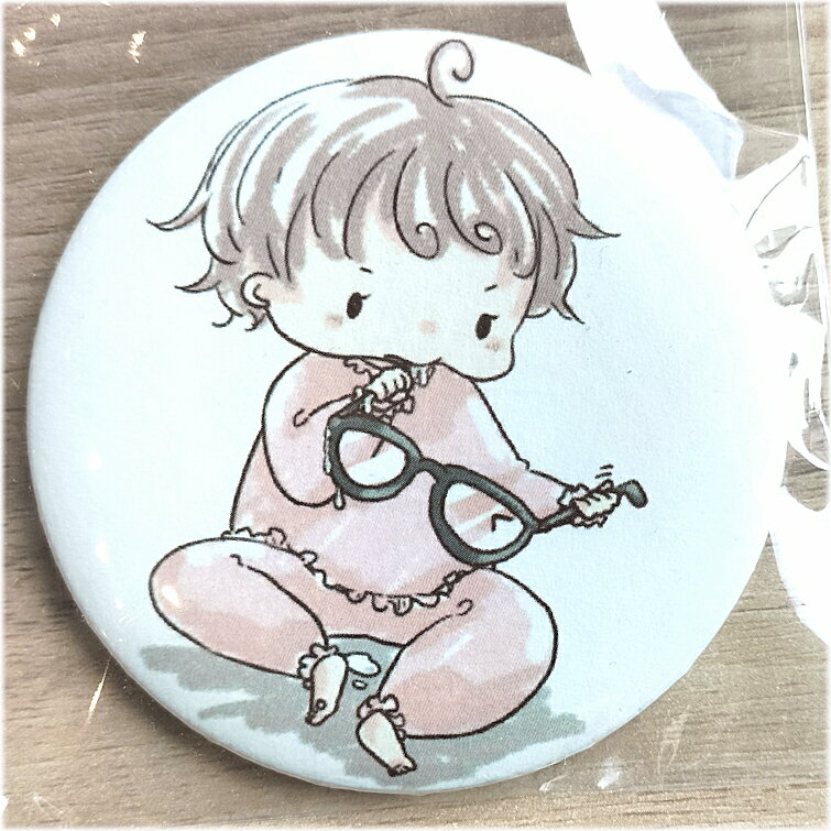 缶バッジ 大 直径75mm（badge004）BABY FREEDOM【ゆうパケット便】ツリーコレクション むうちゃん先生 ..