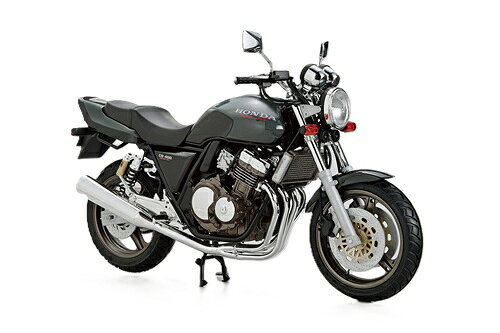 1992年モデルのCB400SUPER FOURを再現 質感を高めるゴム製タイヤ ステムと車軸は金属製のビスを採用し、強度を確保しつつ組み立て易い設計 ワイヤー、ホース類はビニールパイプを採用1992年モデルのCB400SUPER FOURを再現 質感を高めるゴム製タイヤ ステムと車軸は金属製のビスを採用し、強度を確保しつつ組み立て易い設計 ワイヤー、ホース類はビニールパイプを採用
