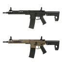 【店内全品10％オフクーポン】Double Eagle UTRシリーズ AR-15 Aeroknox×Ascend Armory Custom AEG 電子トリガー搭載 ガンケース付 BK/2TONE DES-916