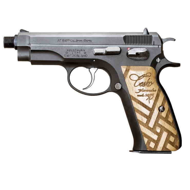 【店内全品5％オフクーポン】KSC ガスブローバックハンドガン AT84 スナブヘッド HWのサムネイル