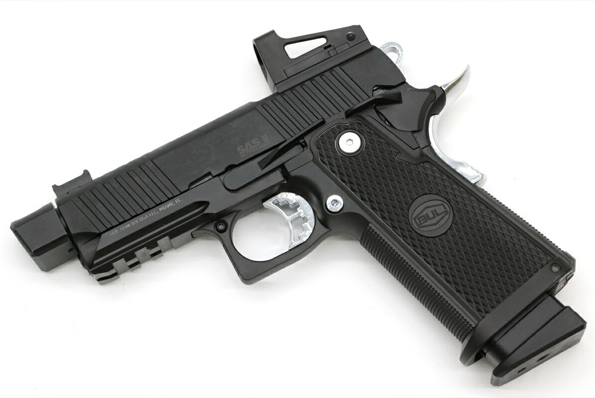 BUL ARMORY タイプ SAS II ULTRALIGHT 3.25 COMP ハイキャパ ガスブロ ハンドガン コンペンセイター/オープンドット 搭載モデルのサムネイル