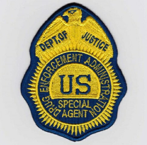 【店内全品3％オフクーポン】ポリスレプリカパッチ　DEA SPECIAL AGENT Badge Patch　イエロー （441）【あす楽】