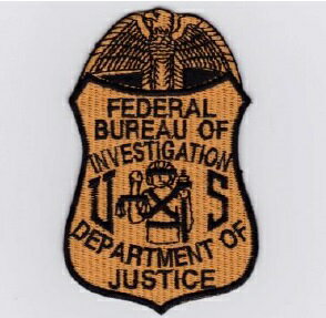 【店内全品3％オフクーポン】ポリスレプリカパッチ FBI POLICE Badge Patch オレンジ （765）【あす楽】