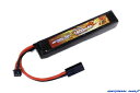 【店内全品3％オフクーポン】OPTION NO.1・HIGH POWER Li-Po 7.4V 1800mAh バッファーチューブ収納ミニスティックタイプ マッチドタイ..