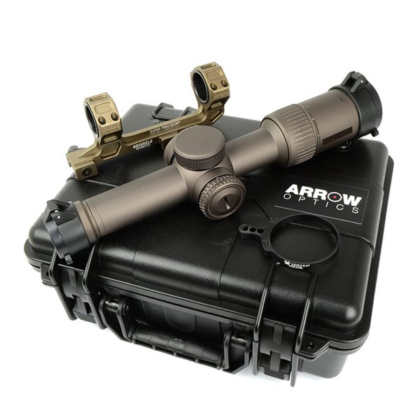 【エントリー最大10倍＆5％クーポン】ARROW OPTICS ライフルスコープ 1-6x24 RAZOR HD GenII-E タイプ GEISSELE マウントセット デザートカラー ハードケース付き（370）【あす楽】