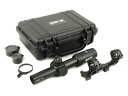 楽天エアガンショップ モケイパドック【店内全品3％オフクーポン】【9％オフ】ゲリラセール ARROW OPTICS / AIMTAC VISION HD 1-4.5x26 ライフルスコープ スコープマウントセット ハードケース付き BK/DE アロー（406）【あす楽】