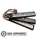 G&G　LIPOバッテリー　11.1V1100mah　Tコネクター　ショートトリプルサドル　（G-11-063-1) 