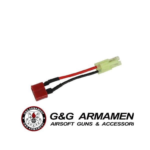 【店内全品3％オフクーポン】G&G G-11-155 Small Tamiya to Standard Deans Battery Adapter Tコネクター→ミニコネクター 【あす楽】