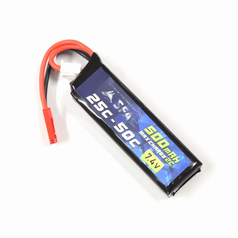 SFA LIPOバッテリー 7.4V500mAh 25C-50C BECコネクタ 電動ハンドガン用 B-030B【あす楽】