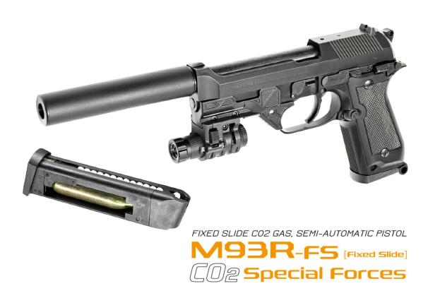 【4/18(土)5％OFFクーポン】マルゼン 固定スライド CO2ガスガン M93R FS スペシャルフォース