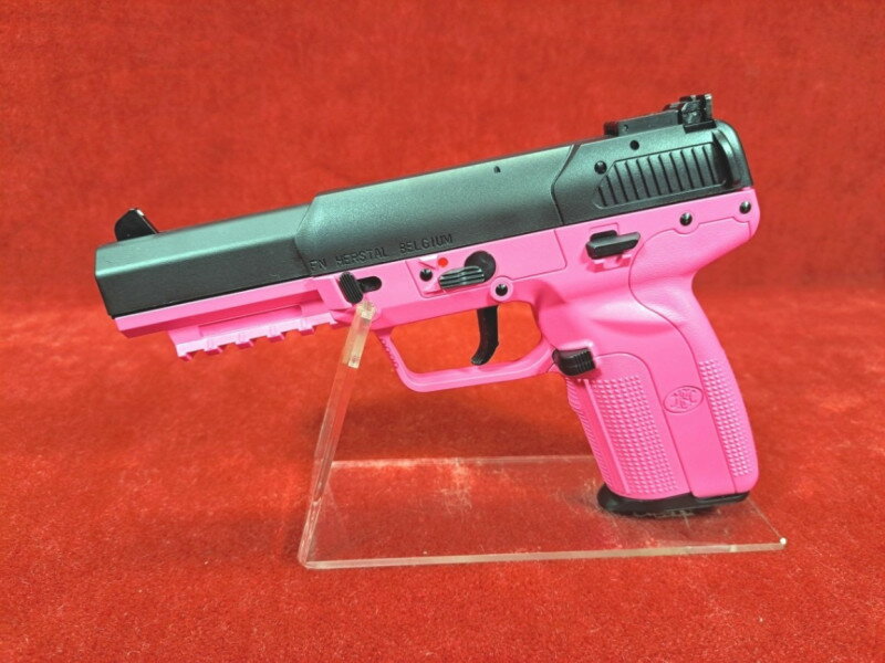 マルシン FN Five-seveN 6mmBB CO2ブローバック 真鍮ピストン VER.2 SHOCK PINK 