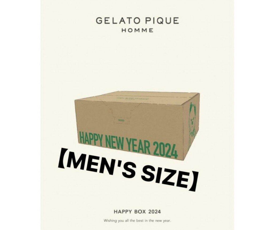 【新品】24年1月入荷次第発送予定　【MEN'S SIZE】オンラインストア限定 GELATO PI ...