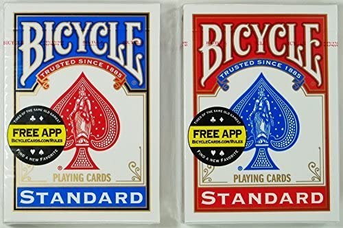 【数量:1個】 『BICYCLE』バイスクル ライダーバック トランプ プロのマジシャンも愛用 ポーカーサイズ トランプカード バイシクル 赤 青 コストコ