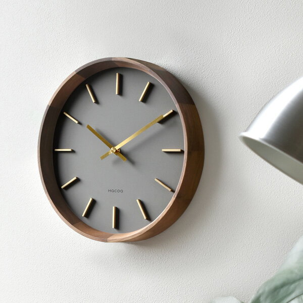 壁掛け時計 タカタレムノス Lemnos リキクロック Lサイズ WR0312 0401（RIKI CLOCK） 直径36.5cm デザイン：渡辺力 おしゃれ お洒落 かわいい 北欧 シンプル ナチュラル 木目調【海外×】【送料無料】【ポイント15倍】【5/23】【ASU】