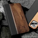 ■「+LUMBER iPhone 11ProMax FLIPCASE」iPhone 11ProMax アイフォンケース カバー 手帳型 ブック型 ウッド 木製 天然木 Qi対応 かわいい おしゃれ デザイン ギフト プレゼント Hacoa 名入れ可 高品質 6.5インチ