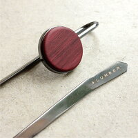 ■【+L】木製ブックマーク・しおり「BOOKMARK」